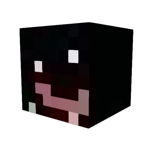 xoujgv Minecraft avatar head, 3D render