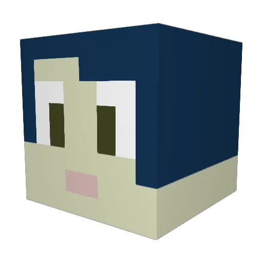 xoulkaizer Minecraft avatar head, 3D render