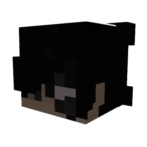 xouwe Minecraft avatar head, 3D render