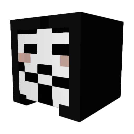 xovacy Minecraft avatar head, 3D render