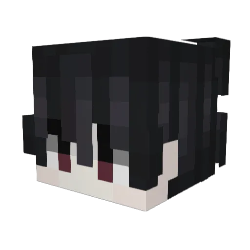xovec Minecraft avatar head, 3D render