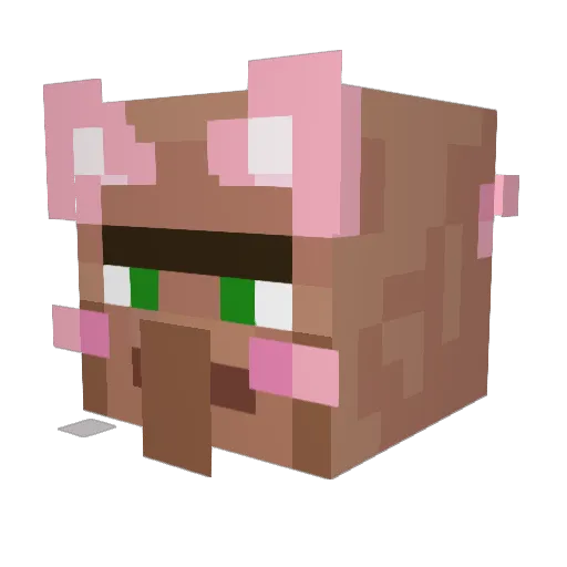 xowlsdlrhcn Minecraft avatar head, 3D render