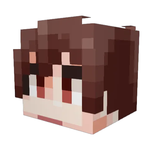 xowp Minecraft avatar head, 3D render