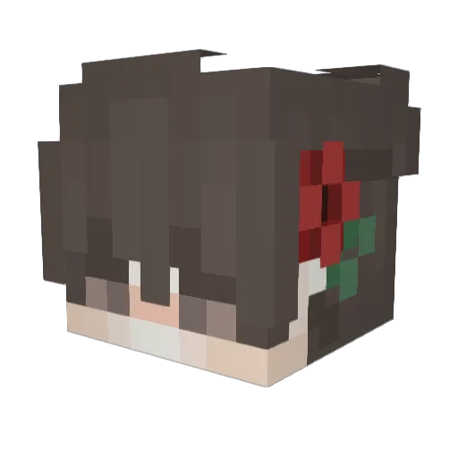 xox_kg Minecraft avatar head, 3D render