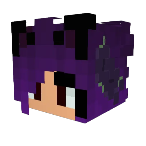 xoxfallenxox Minecraft avatar head, 3D render