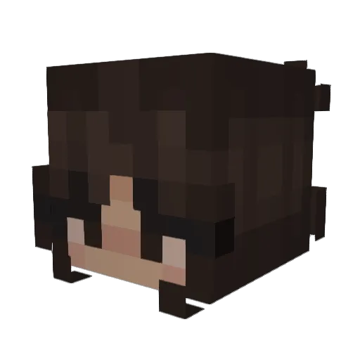 xoxflqffee Minecraft avatar head, 3D render