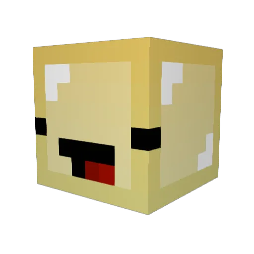 xoxo777 Minecraft avatar head, 3D render