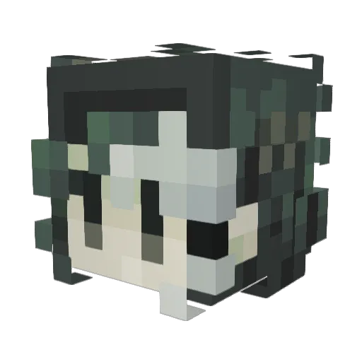 xoxodevon Minecraft avatar head, 3D render