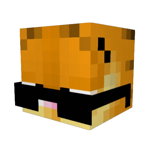 xoxotru Minecraft avatar head, 3D render