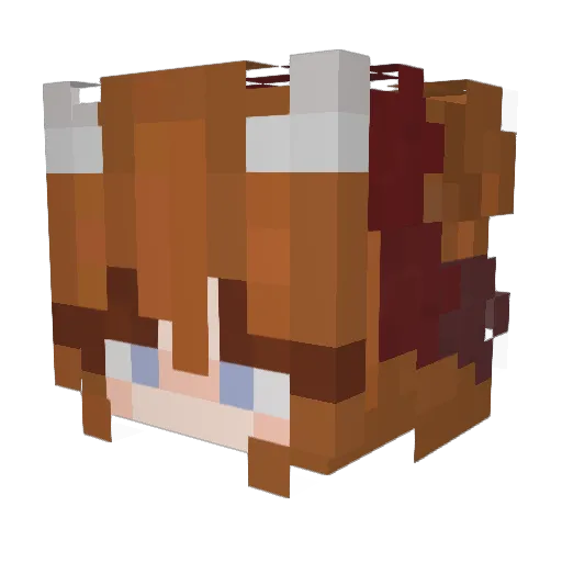 xp7 Minecraft avatar head, 3D render