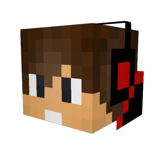 xp92 Minecraft avatar head, 3D render