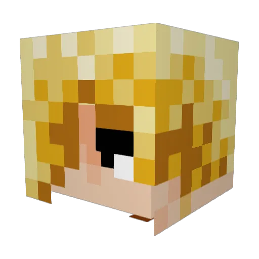 xpaddyyy Minecraft avatar head, 3D render