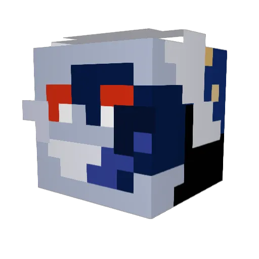 xpadisonmalmerx Minecraft avatar head, 3D render