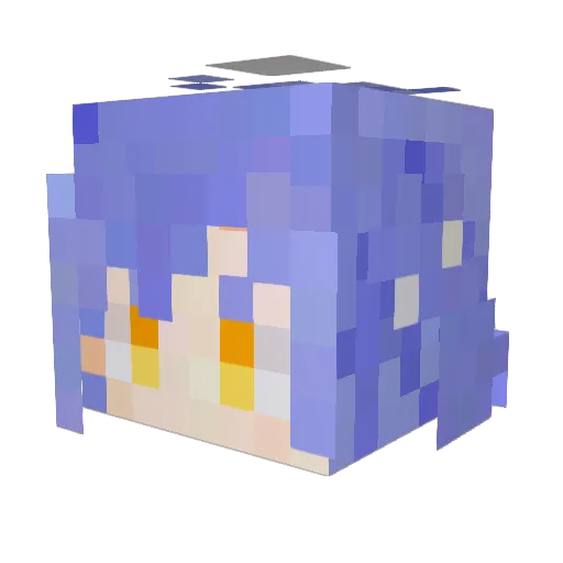 xpait04 Minecraft avatar head, 3D render
