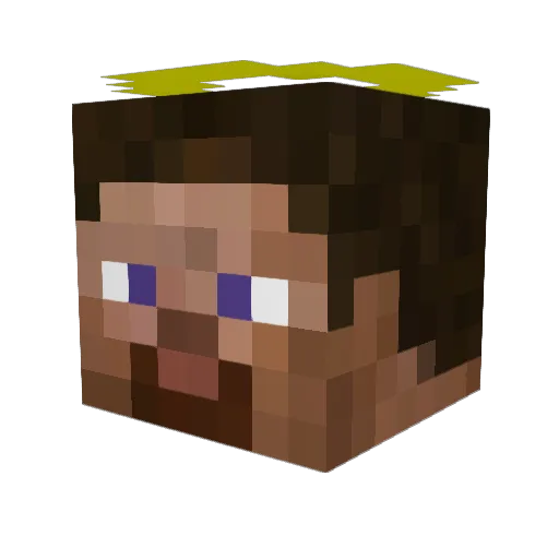 xparr Minecraft avatar head, 3D render