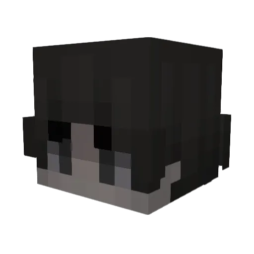 xpbar Minecraft avatar head, 3D render