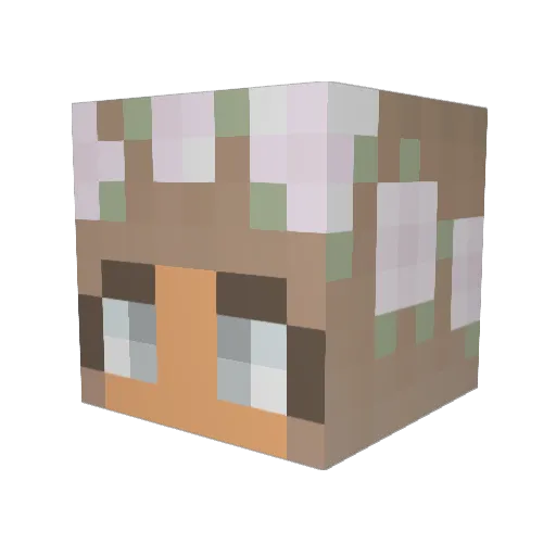 xperlaz Minecraft avatar head, 3D render