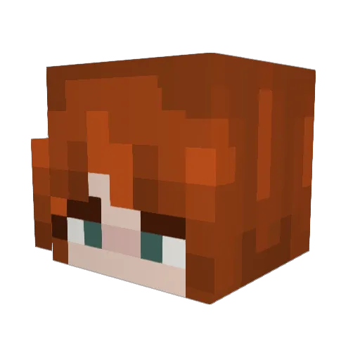 xperli Minecraft avatar head, 3D render