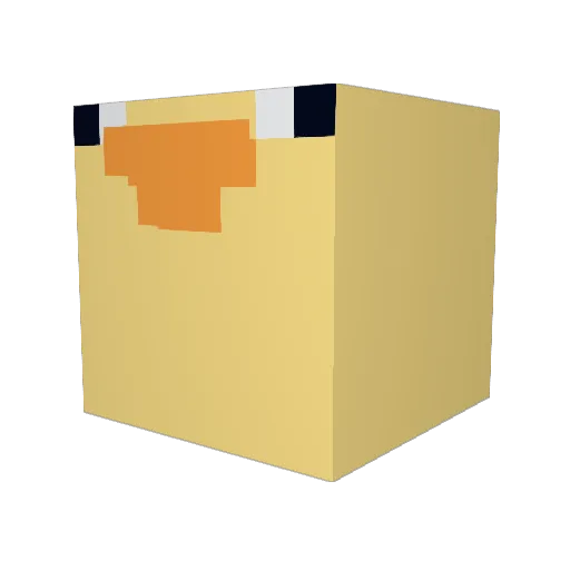 xpertss Minecraft avatar head, 3D render