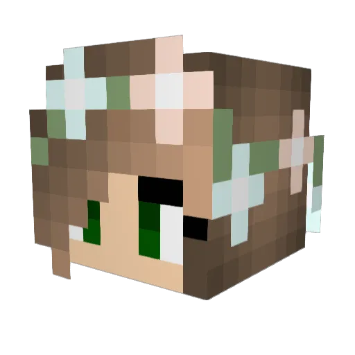 xpherism Minecraft avatar head, 3D render