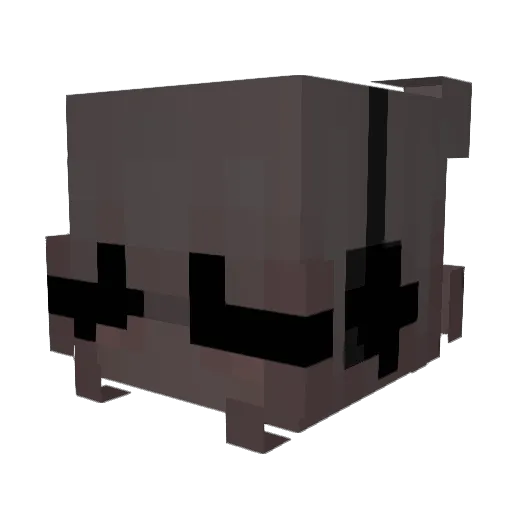 xphila Minecraft avatar head, 3D render