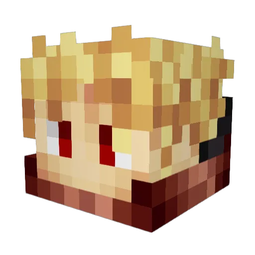 xphyyr Minecraft avatar head, 3D render