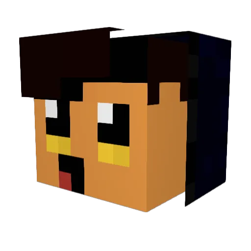 xpietreuu Minecraft avatar head, 3D render