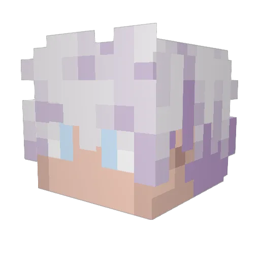 xpixlr Minecraft avatar head, 3D render