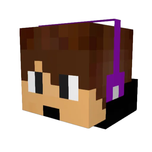 xplorent Minecraft avatar head, 3D render
