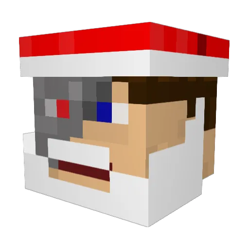 xplosvexpert Minecraft avatar head, 3D render