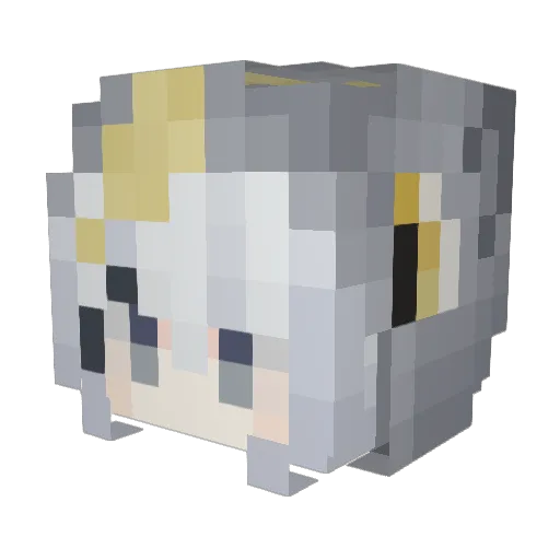 xpniki Minecraft avatar head, 3D render