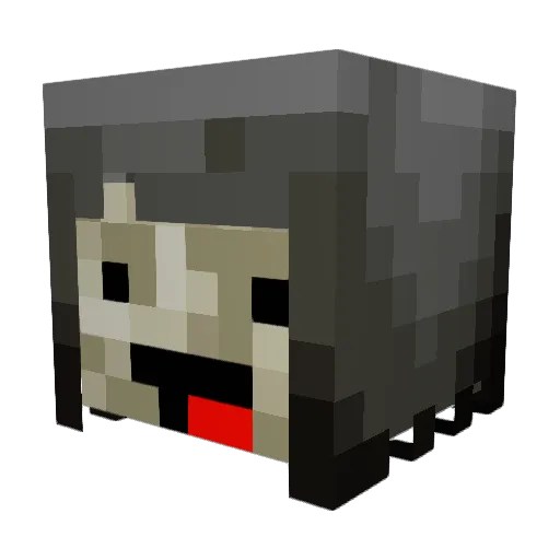 xpopstar Minecraft avatar head, 3D render