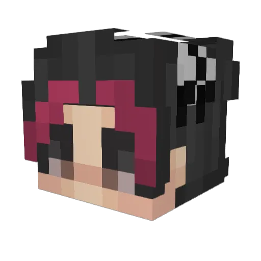 xpowe Minecraft avatar head, 3D render