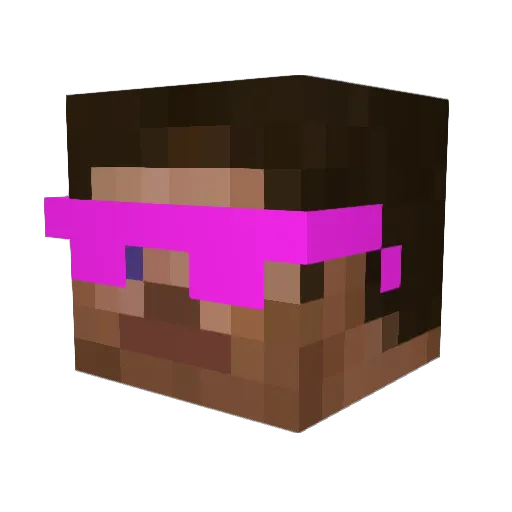 xpreakz Minecraft avatar head, 3D render