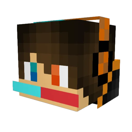 xpronoopx Minecraft avatar head, 3D render
