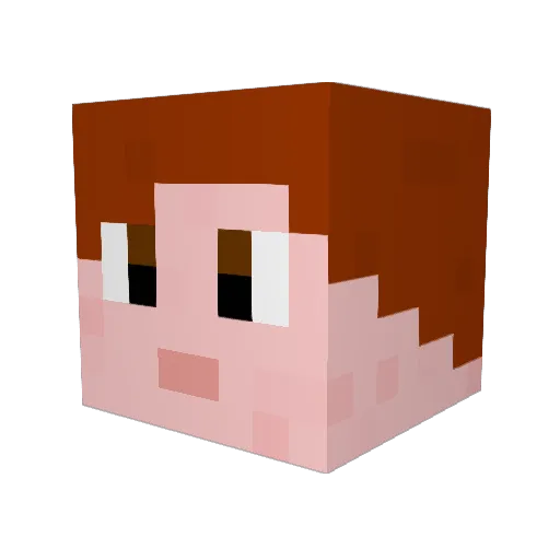 xpss2001 Minecraft avatar head, 3D render