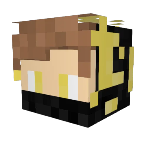 xptrc Minecraft avatar head, 3D render