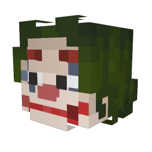 xpul Minecraft avatar head, 3D render