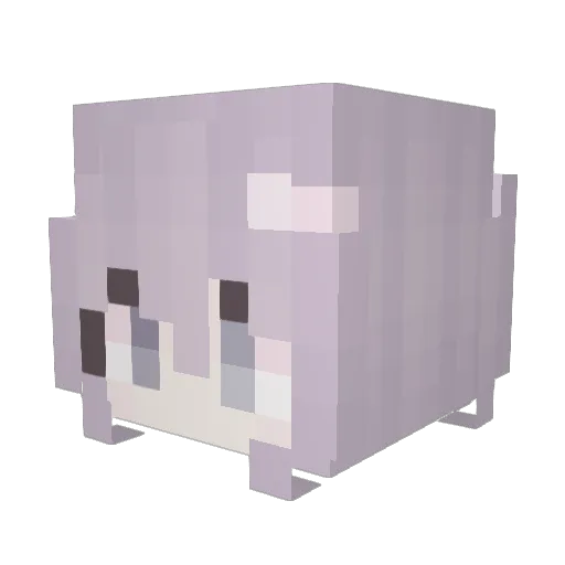xpyu Minecraft avatar head, 3D render