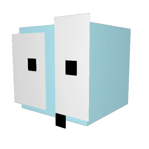 xpyw Minecraft avatar head, 3D render