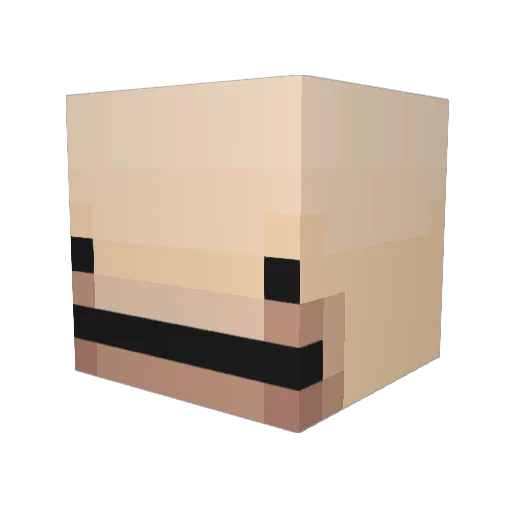 xpz101 Minecraft avatar head, 3D render
