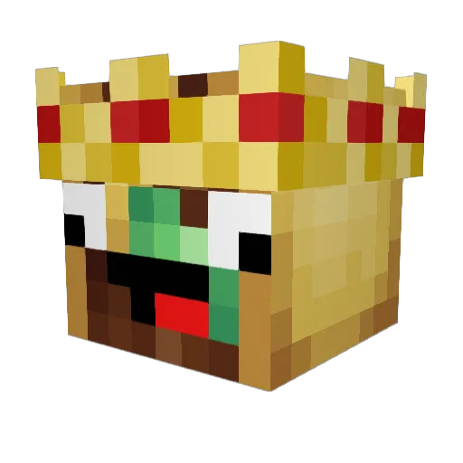 xqe4 Minecraft avatar head, 3D render