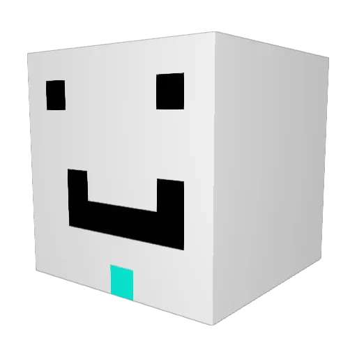 xqez Minecraft avatar head, 3D render
