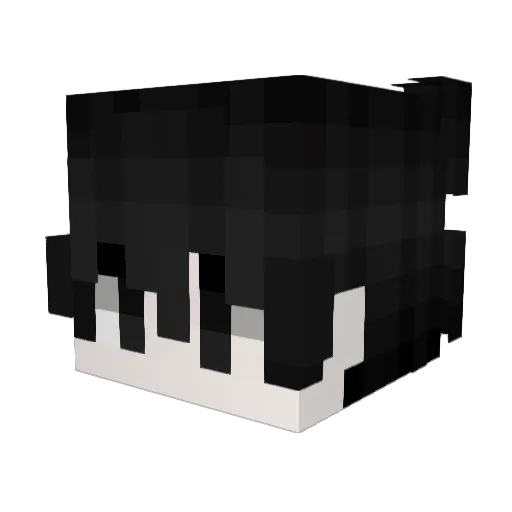 xqhtt Minecraft avatar head, 3D render