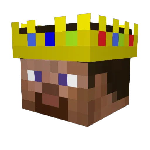 xqlcx Minecraft avatar head, 3D render