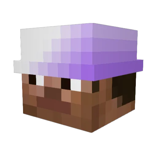 xqrz_07 Minecraft avatar head, 3D render