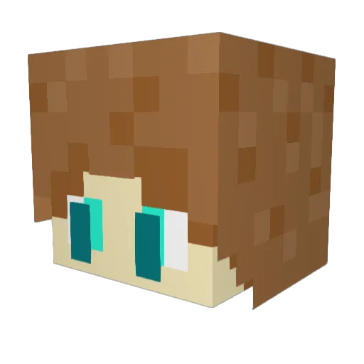 xquadrat Minecraft avatar head, 3D render
