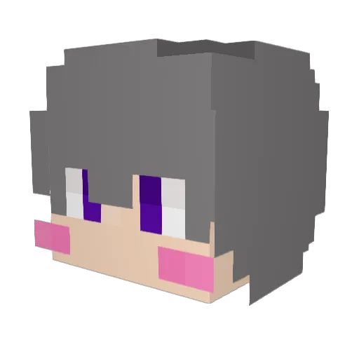 xquare18 Minecraft avatar head, 3D render