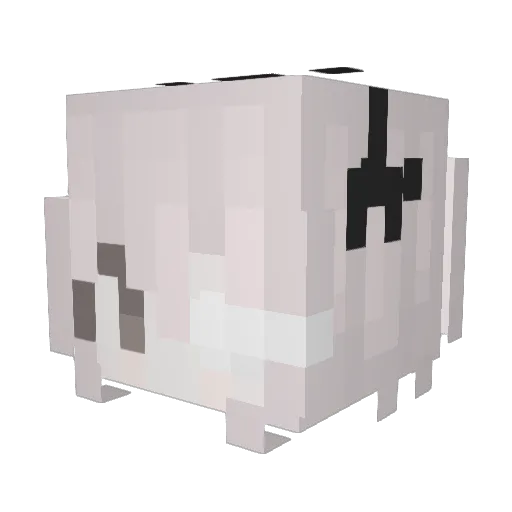 xqv Minecraft avatar head, 3D render