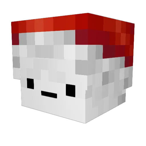 xqv__ Minecraft avatar head, 3D render